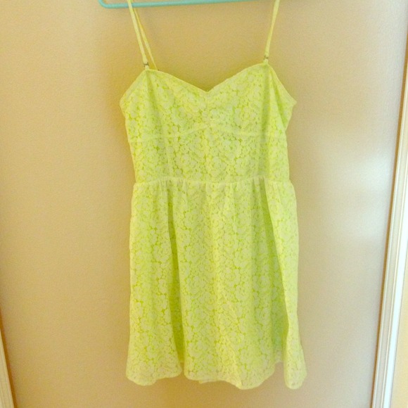 Aeropostale neon lace summer dress