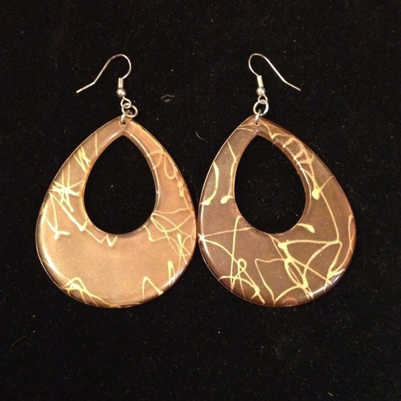 Fun scribble earrings