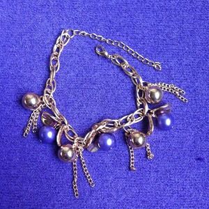 Gold and purple bracelet