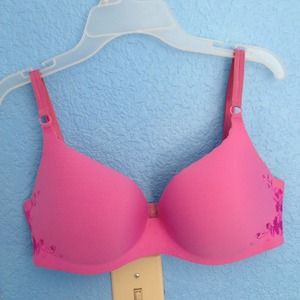 34D VS secret embrace pink purple bra