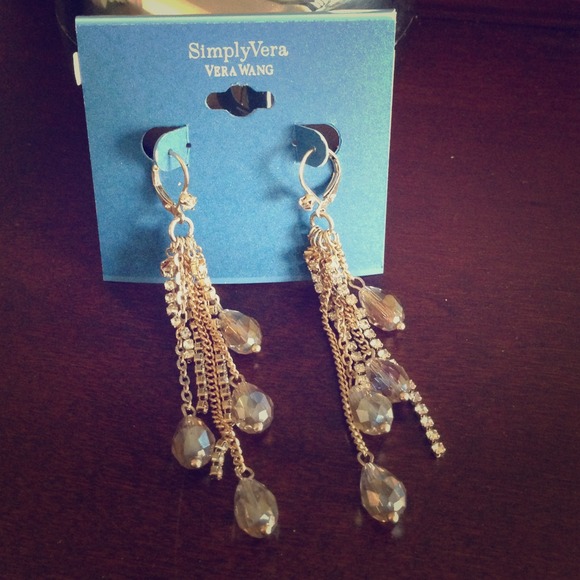 Vera Wang Jewelry - Vera Wang Designed Long Drop Earrings
