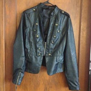 Faux Leather Jacket