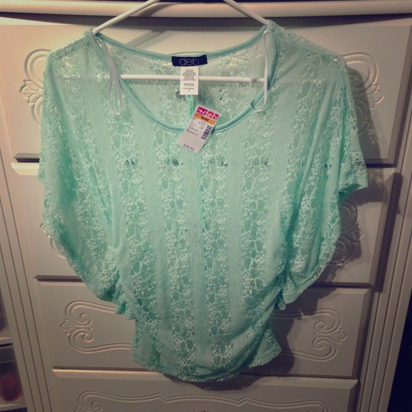 Light green lace shirt