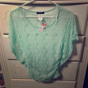 Light green lace shirt