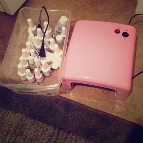 SOLD!! Gelish gel nail polish set