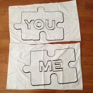 You + Me Urban Outfitters Pillow Cases