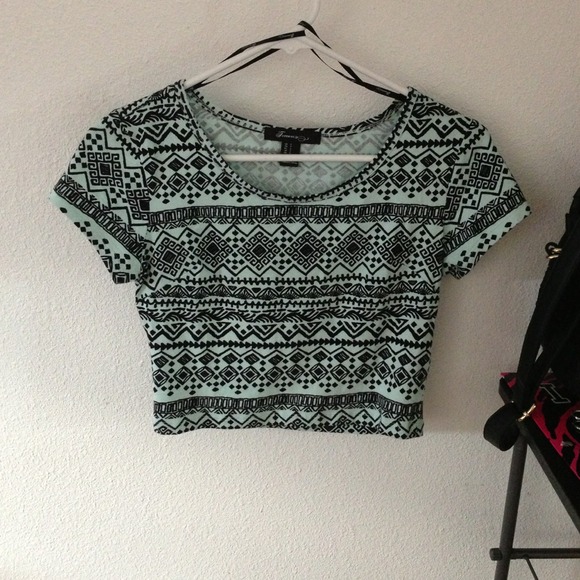 SOLD Mint crop top