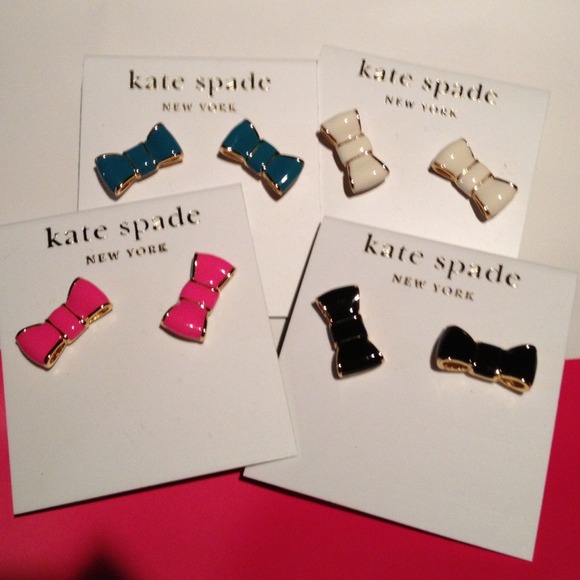 *Sold in bundle* NWT Kate Spade pink bow earrings - Picture 3 of 4