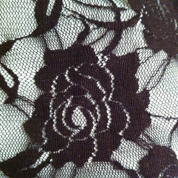 Mint and black lace high low dress - Picture 3 of 4
