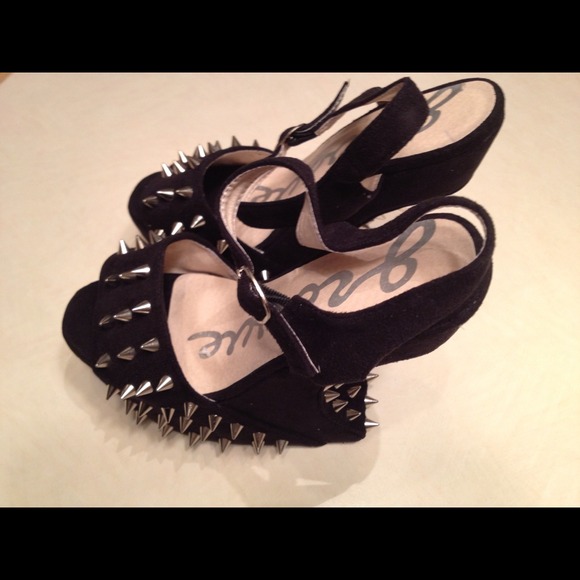 Charlotte Russe Shoes - Spiked heel-less peep-toe wedges bundle