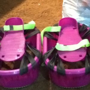 Moon shoes! Trampoline shoes