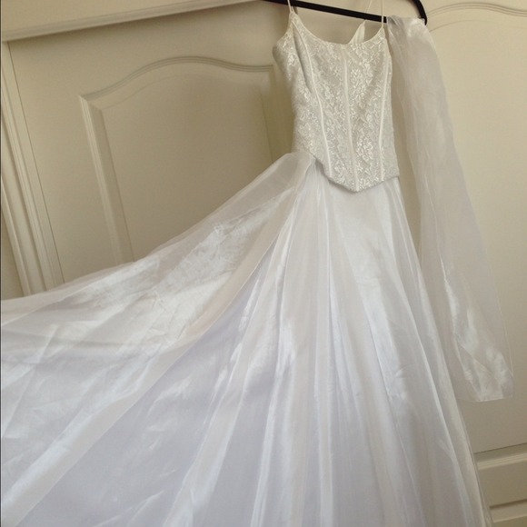 REDUCED White Wedding Prom Formal Dress Small