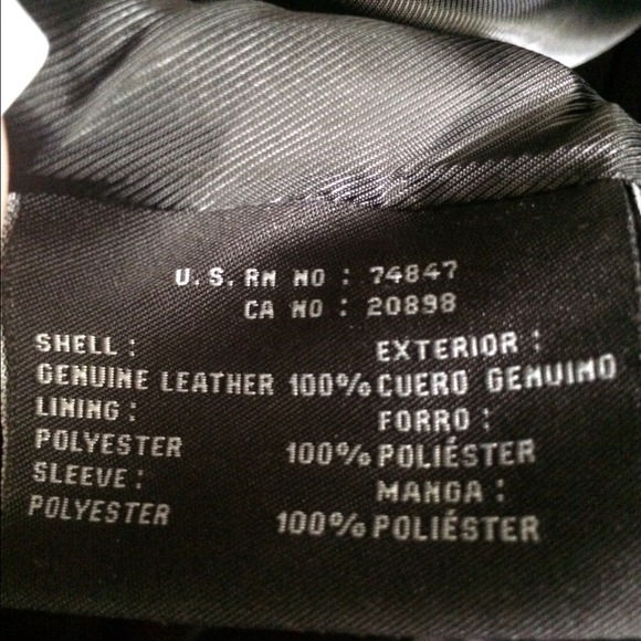 REDUCED NWOT Men's XL Dockers Black Leather Jacket - Picture 4 of 4