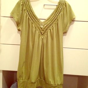 Macy's top with beautiful knit detailing!