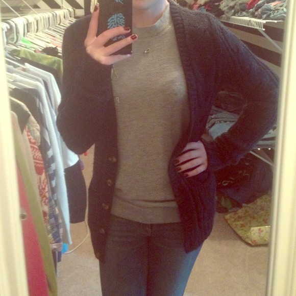 Navy Blue Cardigan