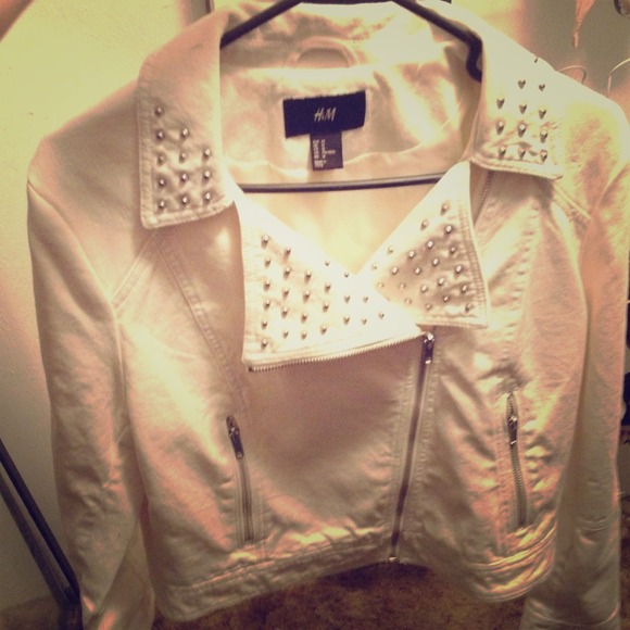 White studded jacket