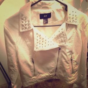 White studded jacket