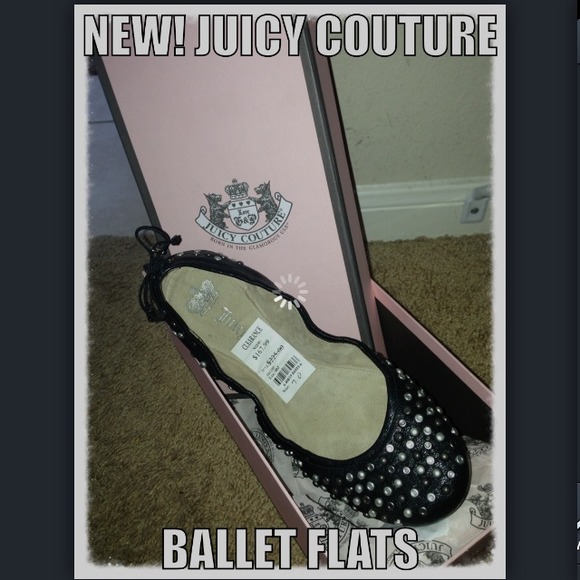 ^^HOLD^^REDUCED TODAY Juicy couture Black Flats
