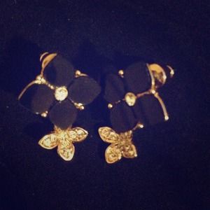 LV logo earrings