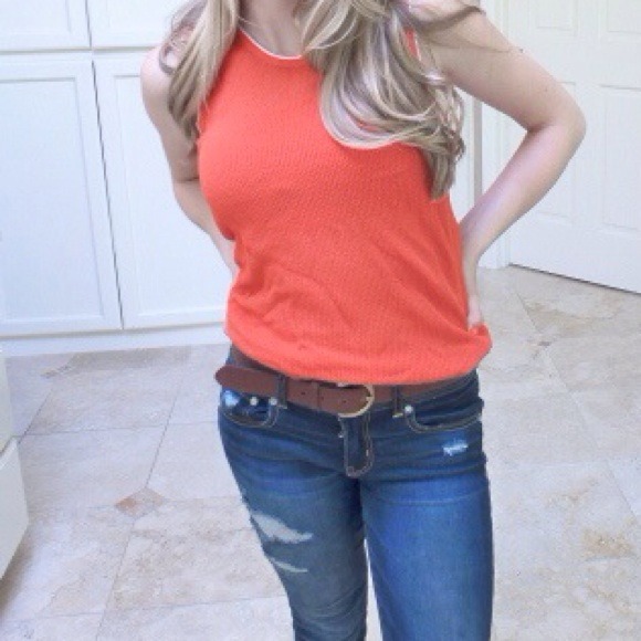 Adrienne Vittadini mesh tank top