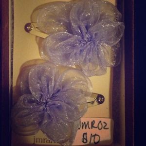 Light purple hair clips