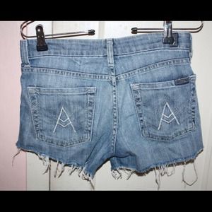 7 for all mankind cutoff shorts 27