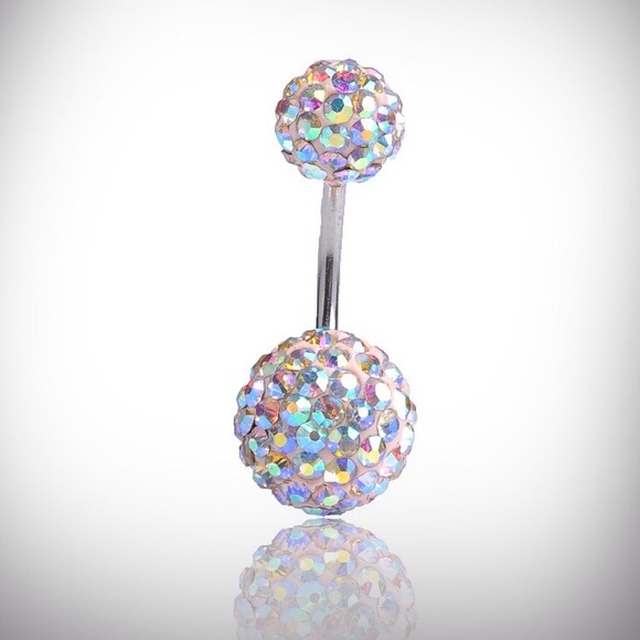 Accessories - Super Sparkly Pave Crystal Belly Ring 💎