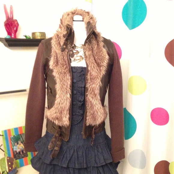 Forever 21 Fur Bomber Jacket