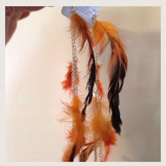 Feather earrings