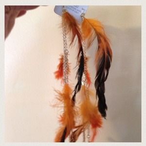 Feather earrings