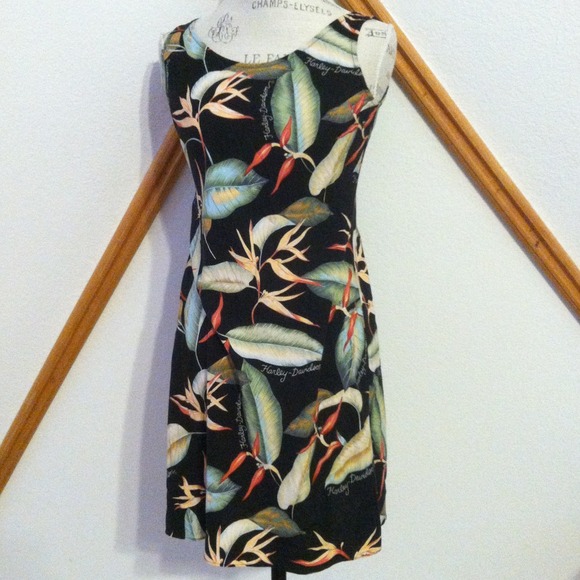 Harley Davidson Sleeveless Floral Dress XS