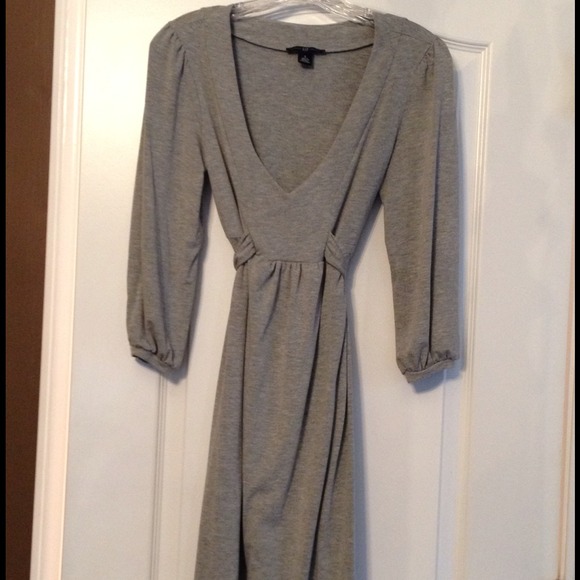 Grey cotton dress from Gap. Size S. 3/4 sleeves