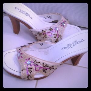 🎈REDUCED OCT 19🎈Paris blue heels worn twice