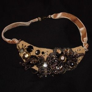 Velour Choker Neck Piece