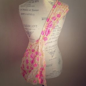 Free People Floral Shopping Bag