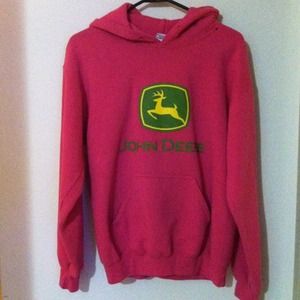 Hot Pink John Deere Sweat Shirt