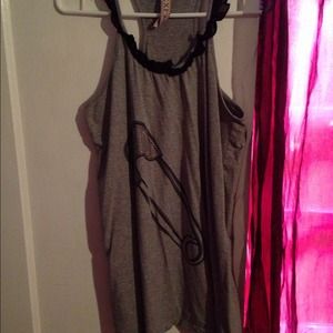 Safety pin tank top