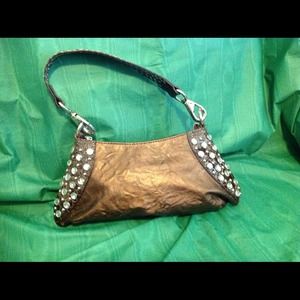 Handbag Bronze with stones