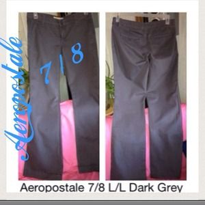 Tz) Aeropostale Women’s Dark Gray Pants Size 7/8 Long
