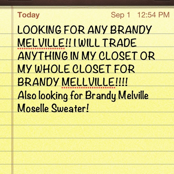 LOOKING FOR BRANDY MELVILLE!