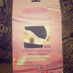 Elastic maternity support belt