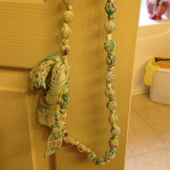 Scarves Crystal Beaded Necklace