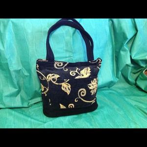 Black and Gold Handbag