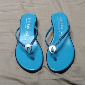 RESERVED for msriss123 turquoise sandals