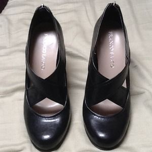 Franco Sarto black high heel shoe