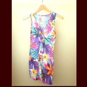 Flower purple tunic top!