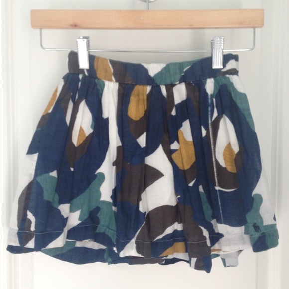 Abstract Floral Skirt - Picture 1 of 1