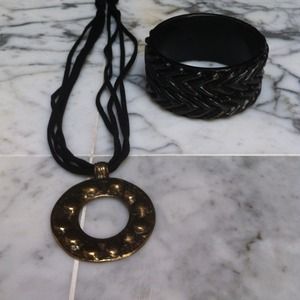 Greek necklace (from Greece) and bracelet.