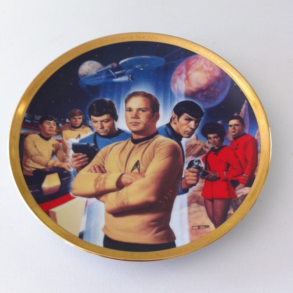 Star Trek anniversary plate