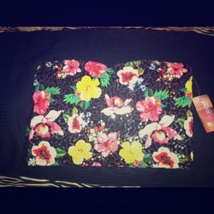 Floral sequined bandeau/mid tube top 🌸